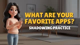 Shadowing Practice | My Favorite Apps | Improve English Speaking in 5 Minutes