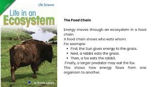 SCIENCE 4 1 new - Life in an ecosystem