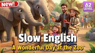 A Wonderful Day at the Zoo | Simple English Listening Story