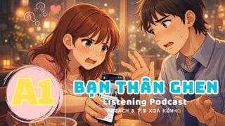 🎧 Luyện Nghe Tiếng Anh Level A1 - BẠN THÂN GHEN -  | Listening English Podcast |🎯