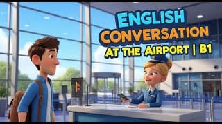 Speak English at the airport!  ✈️ |  Full English Conversation for Travel  🎧 Listening Practice