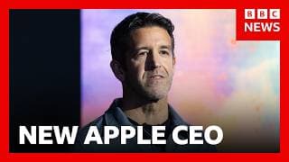 New era for Apple as names new boss to replace Tim Cook after 15 years | BBC News