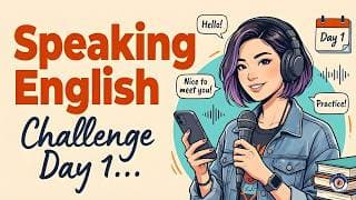 English Speaking Practice | Learn Spoken English w/ Shadowing | Day 1 of 5-Day Fluency Challenge