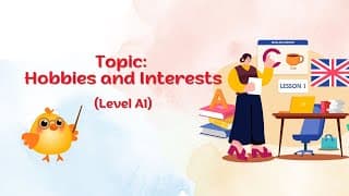 English shadowing | Hobbies and Interests | Level A1 | How to improve English