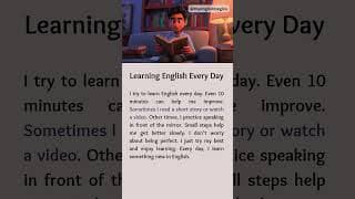 Learning English Every Day | Learn English Through Story #shorts #english #englishreading
