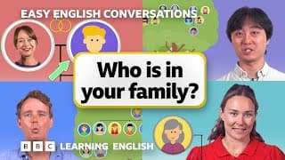 How to describe your family: Easy English Conversations 💬 Episode 15